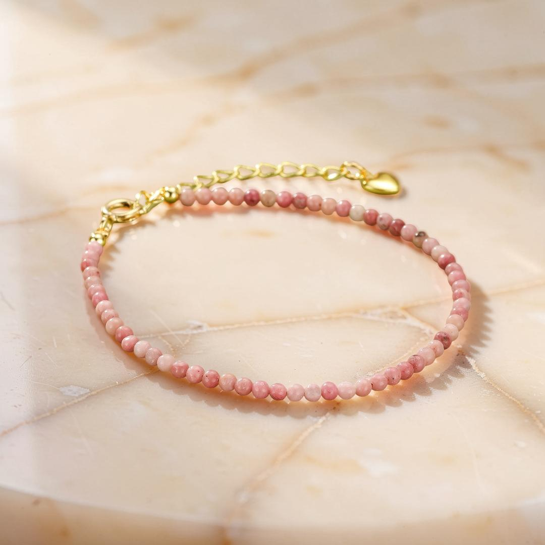 Bracelet Rhodonite – Ciel Rosé