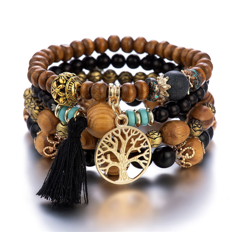 Bracelet Arbre de Vie - Abondance, Bois
