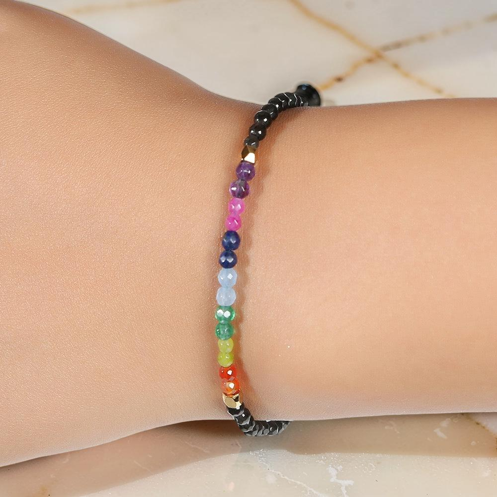 Bracelet 7 Chakras – Alignement, Pierres Naturelles