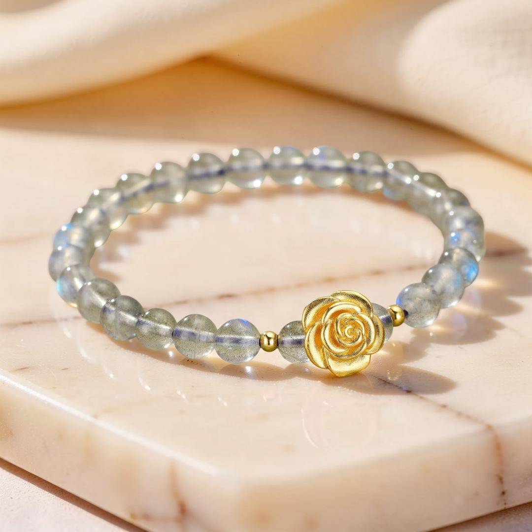 Bracelet Labradorite – Rose Doré