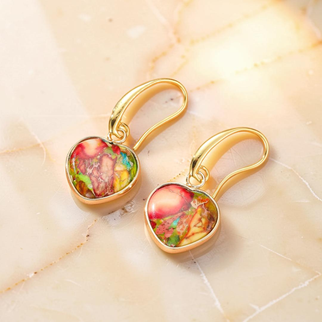 Boucles d’Oreilles Jaspe – Éclat Vital