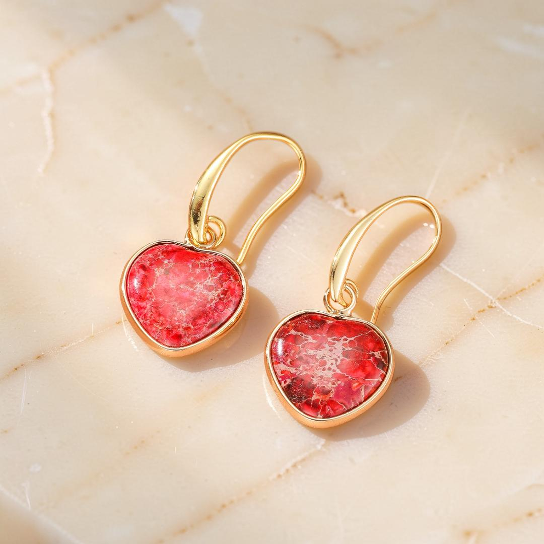 Boucles d’Oreilles Jaspe – Éclat Vital
