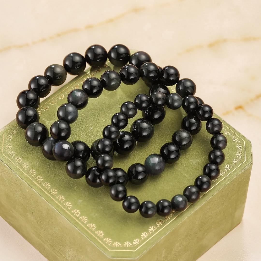 Bracelet Obsidienne Arc-en-Ciel – Énergie Subtile
