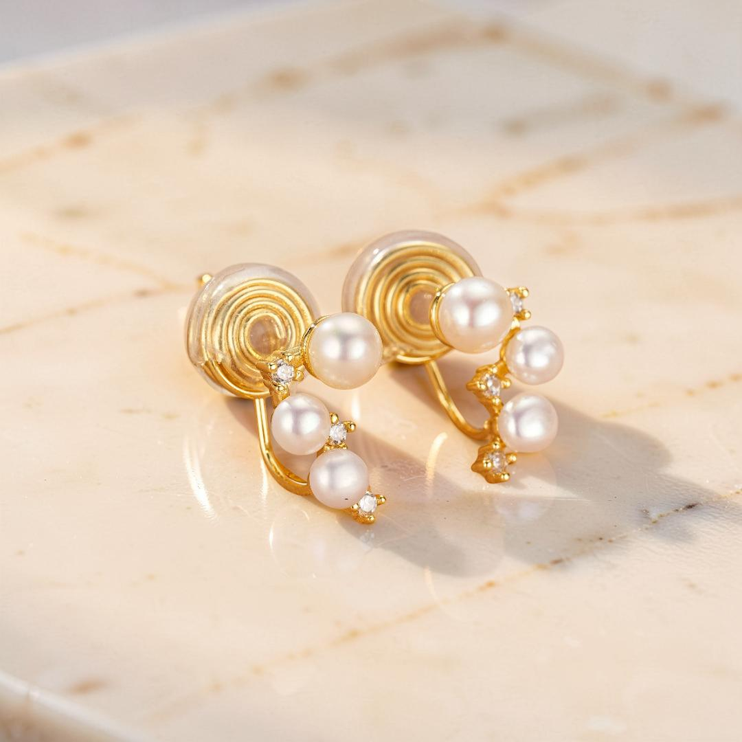 Boucles d’Oreilles Perle – Galaxie d’Éclats
