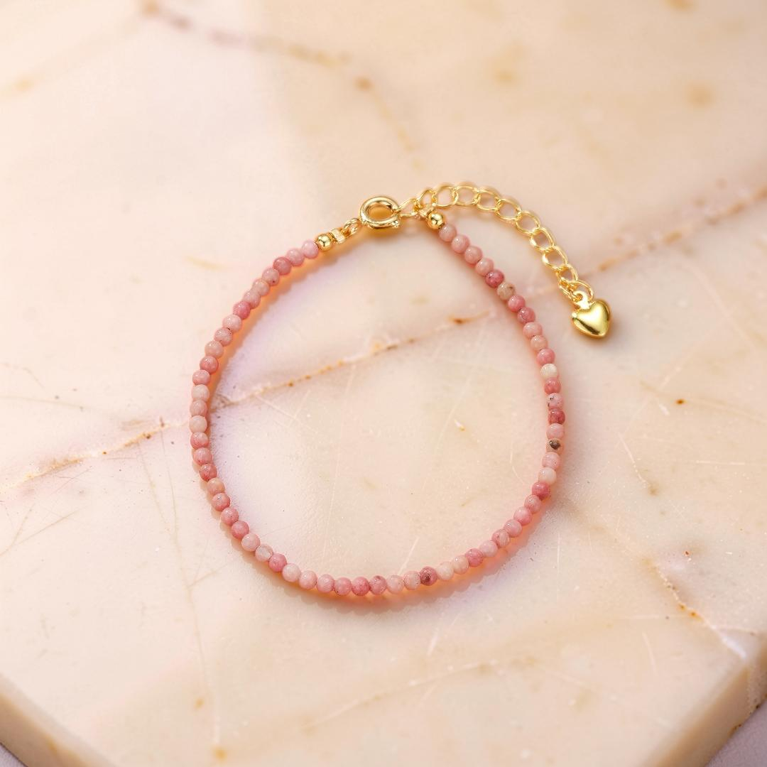 Bracelet Rhodonite – Ciel Rosé