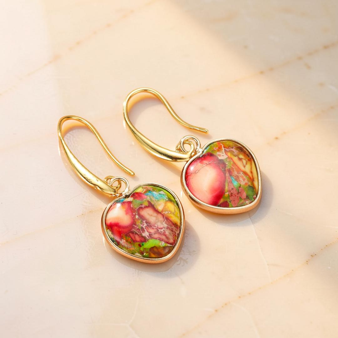 Boucles d’Oreilles Jaspe – Éclat Vital