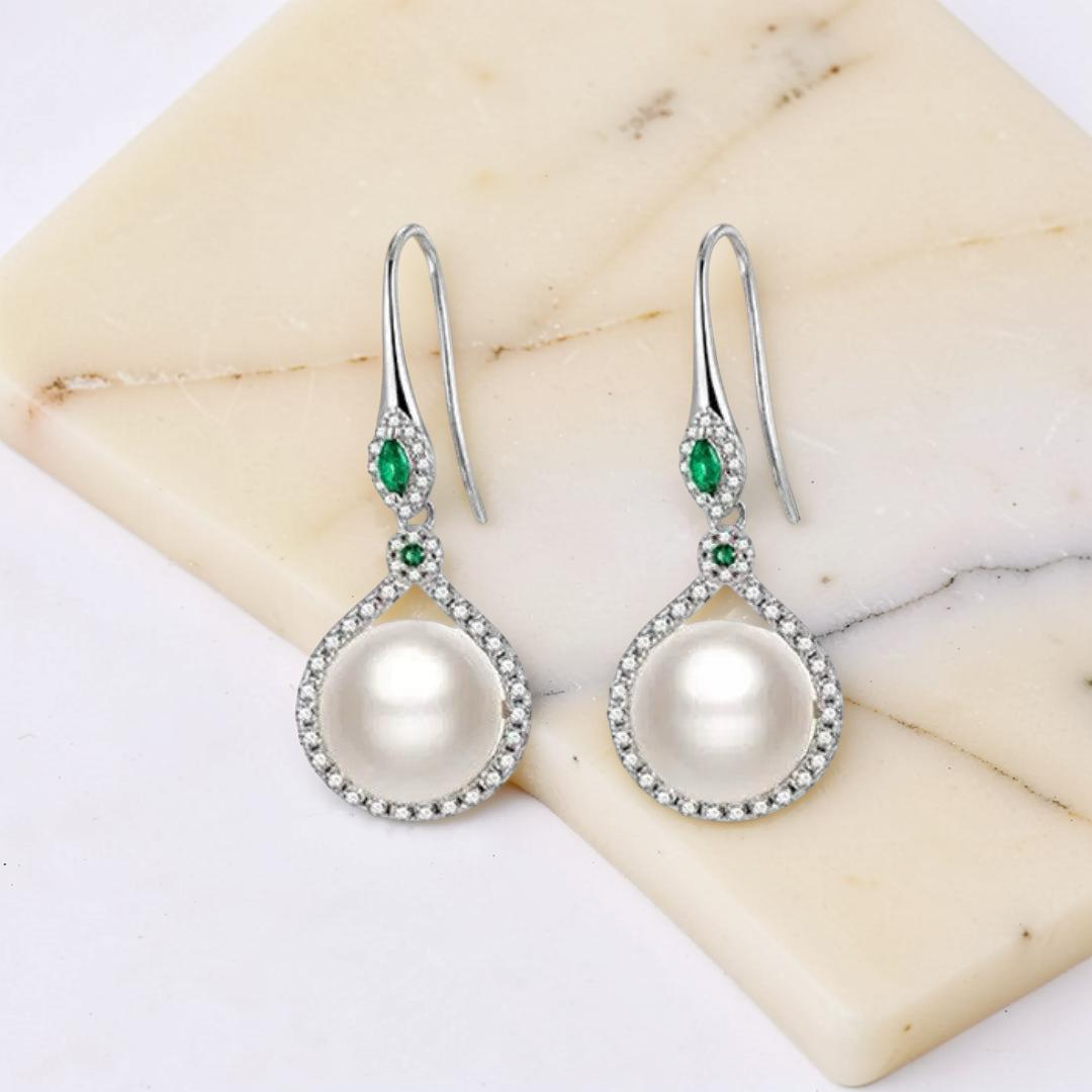 Boucles d’Oreilles Perle – Elegancia, Argent 925