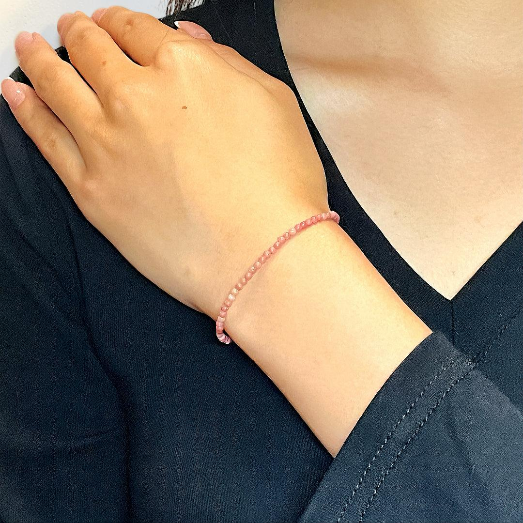 Bracelet Rhodonite – Ciel Rosé