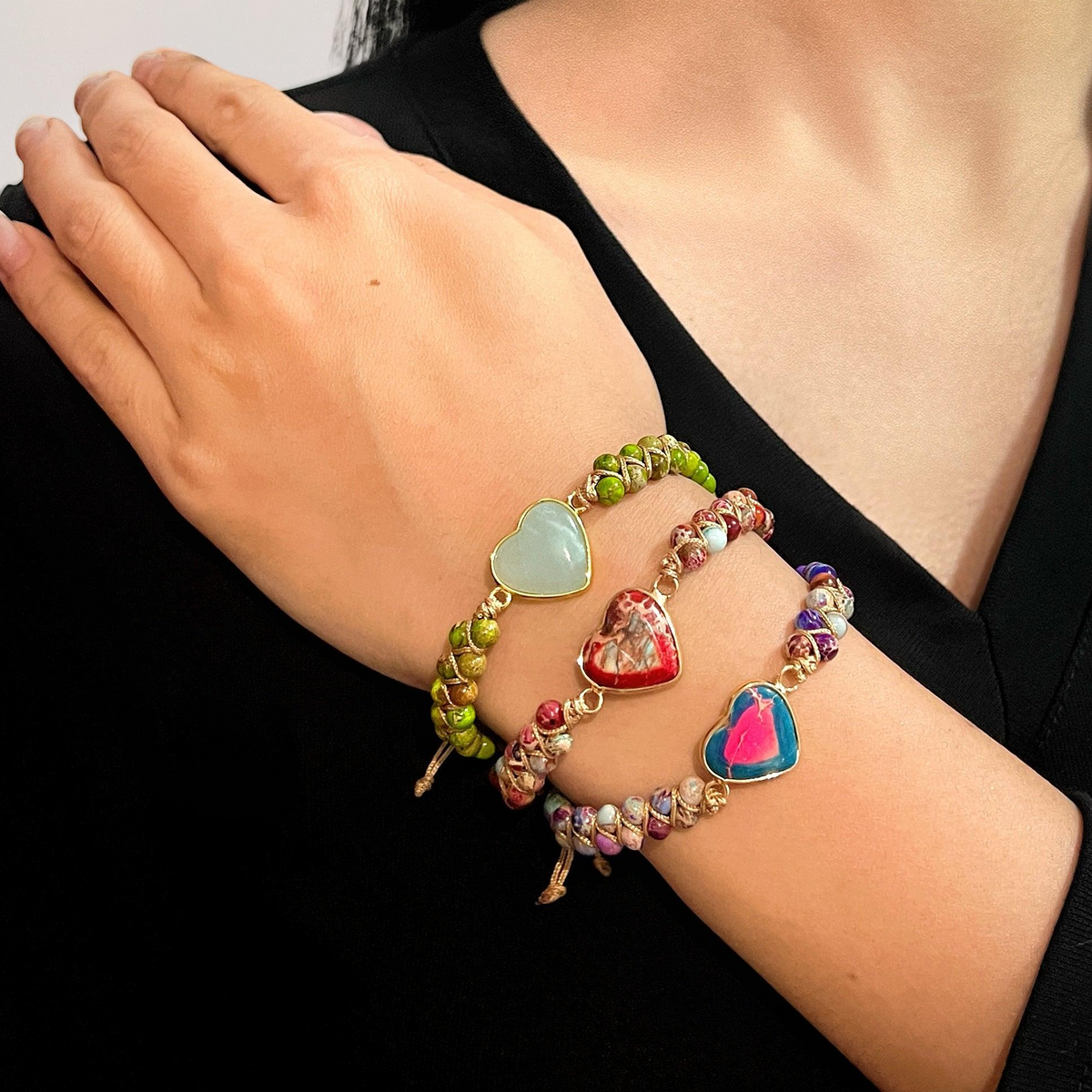 Bracelet Jaspe – Amour Vibrant
