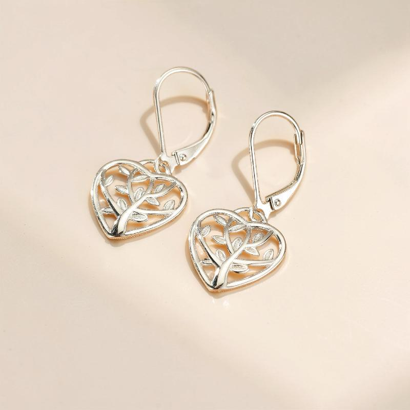 Boucles d'oreilles – Arbre de Vie, Argent 925