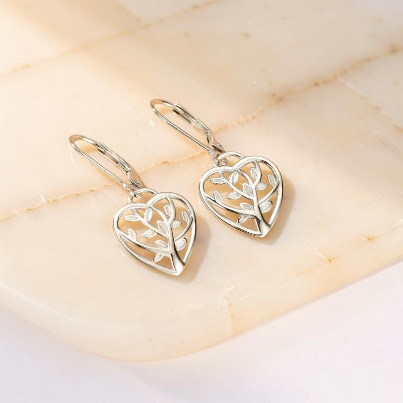 Boucles d'oreilles – Arbre de Vie, Argent 925