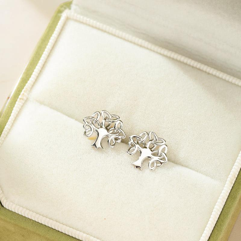 Boucles d'oreilles – Racines Éternelles, Argent 925
