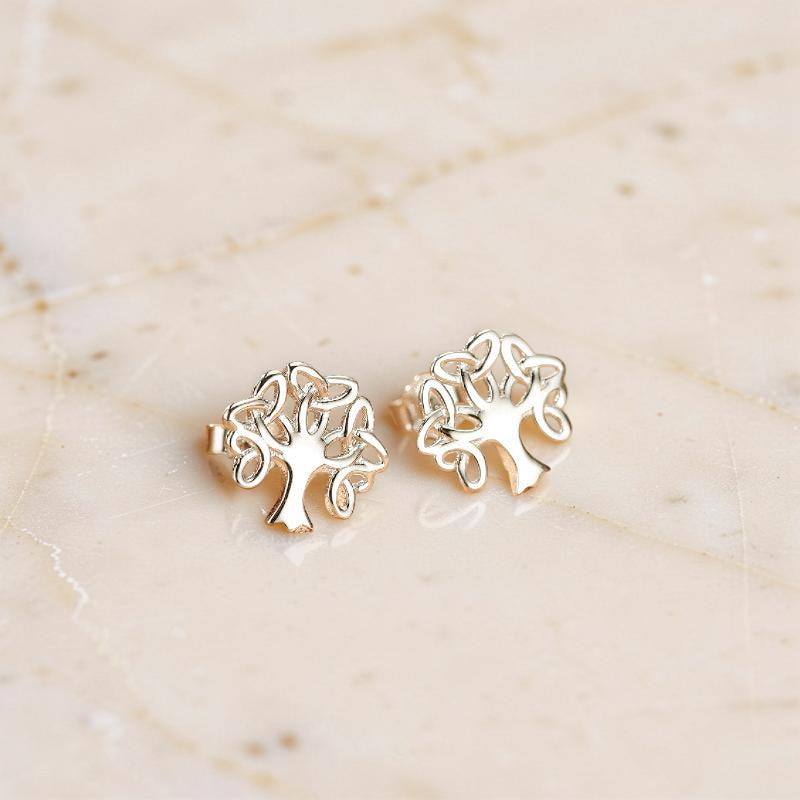Boucles d'oreilles – Racines Éternelles, Argent 925