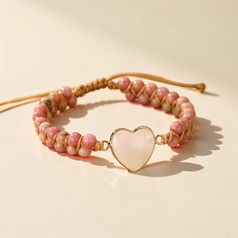 Bracelet Quartz Rose – Cœur de Joie