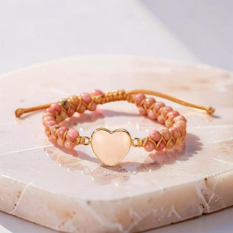 Bracelet Quartz Rose – Cœur de Joie