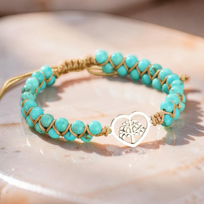 Bracelet Turquoise Arbre de Vie – Océan de Vie