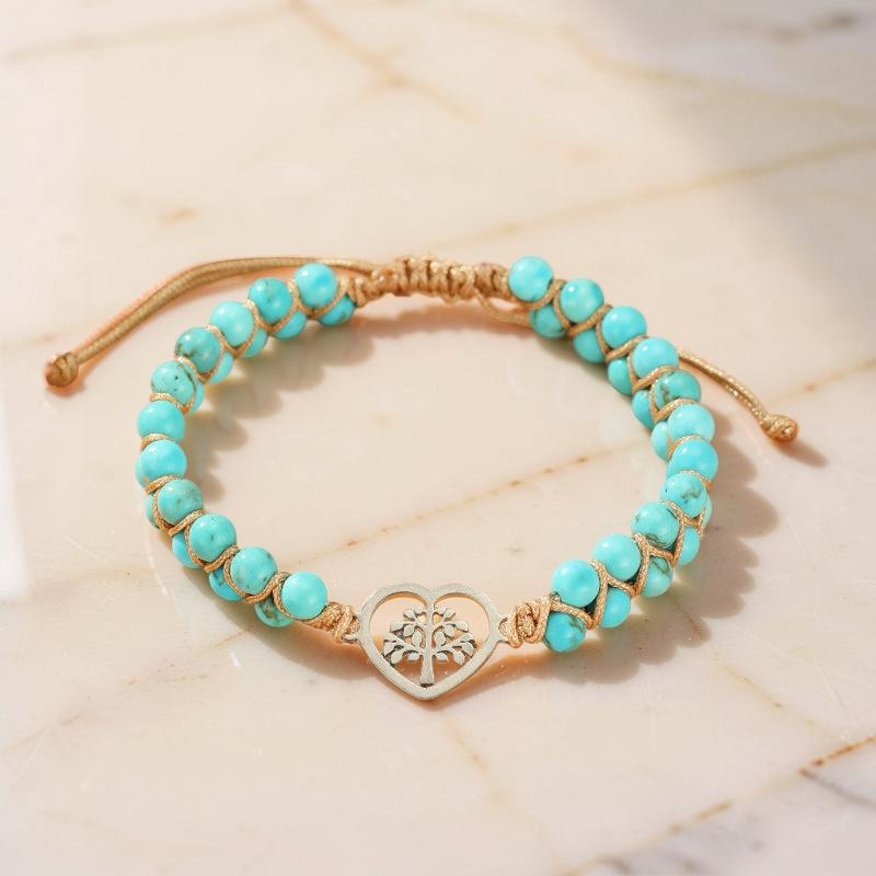 Bracelet Turquoise Arbre de Vie – Océan de Vie