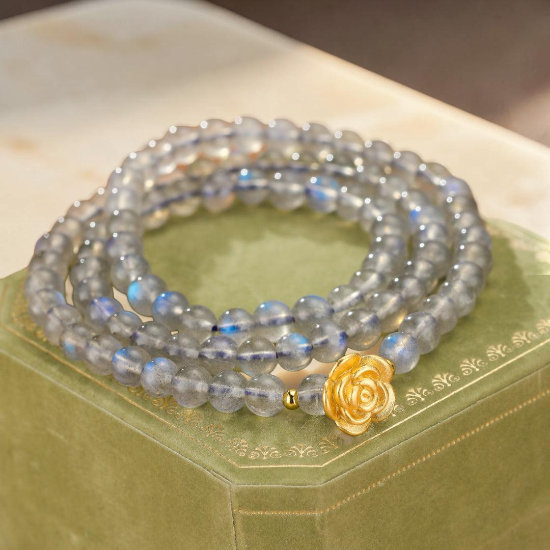Bracelet Labradorite – Rose Doré