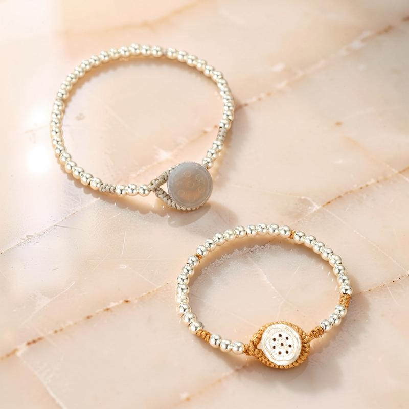 Bracelet Enfant – Graine de Lotus, Argent