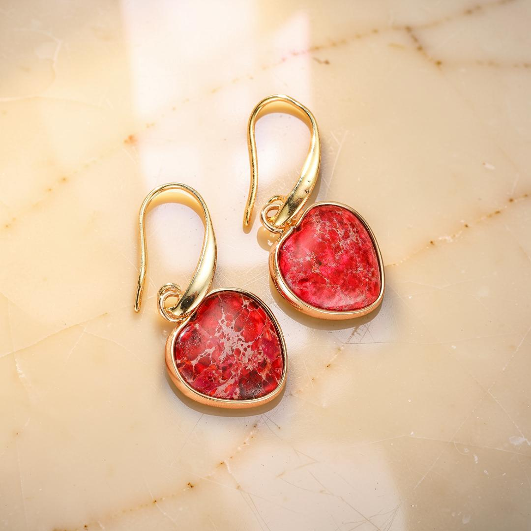 Boucles d’Oreilles Jaspe – Éclat Vital
