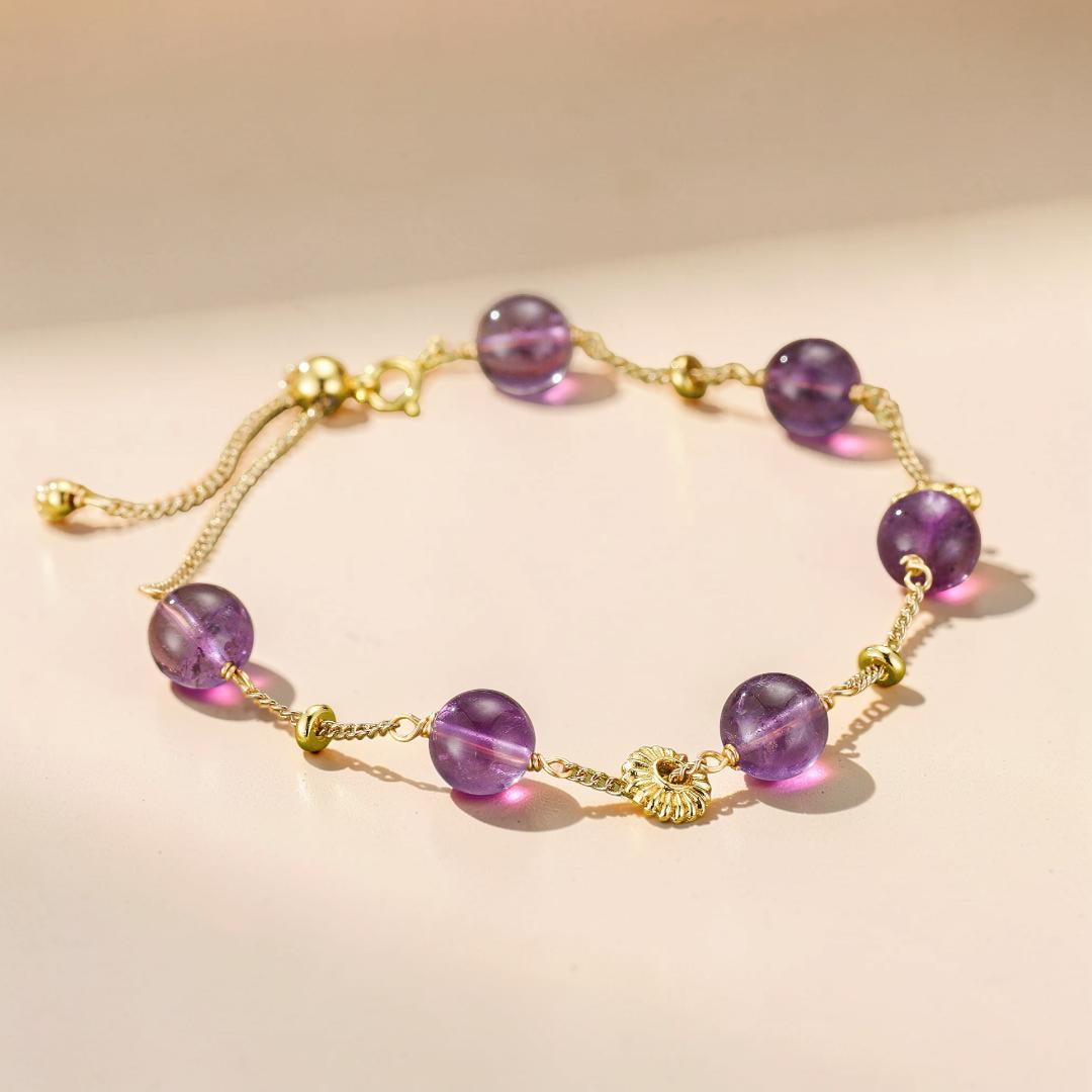 Bracelet Améthyste – Rayonnement Violet