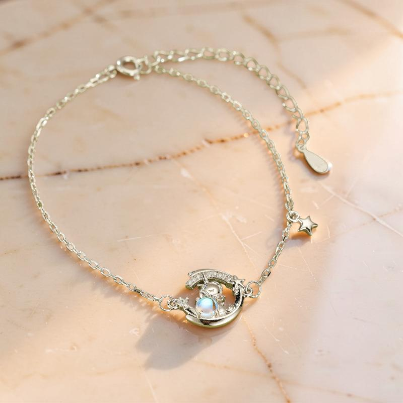 Bracelet Pierre de Lune – Harmonie Lunaire, Argent 925