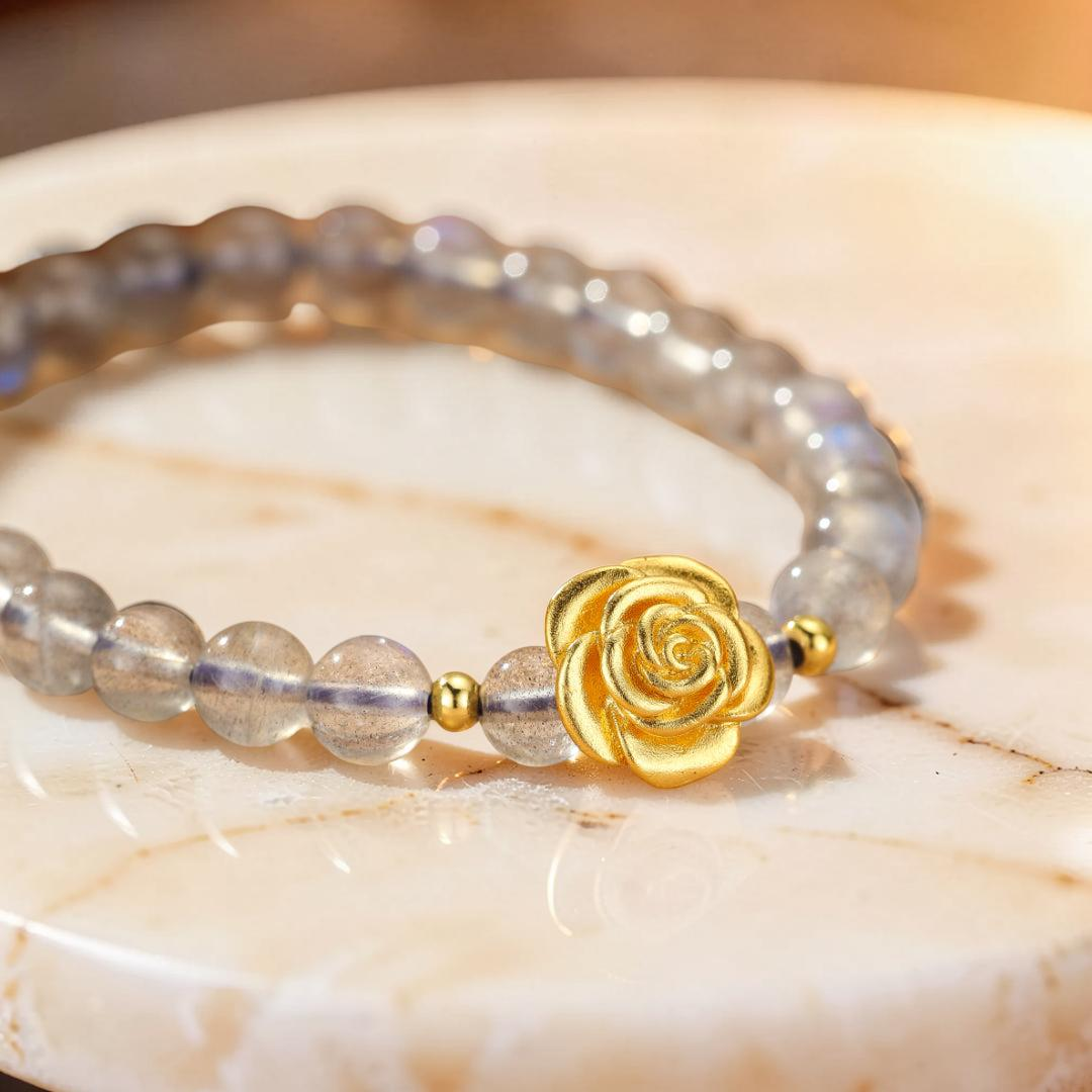 Bracelet Labradorite – Rose Doré