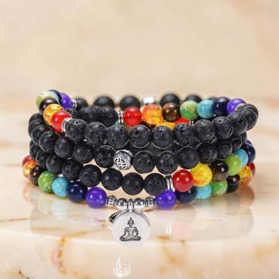 Mâlâ 108 Perles – Zenitude, Pierre de Lave