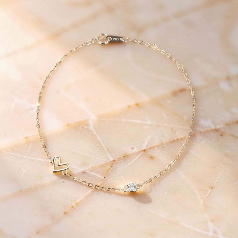 Bracelet Cœur – Éclat du Cœur, Argent