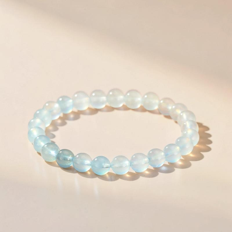 Bracelet Aigue-Marine – Papillon d'Océan, Argent 925