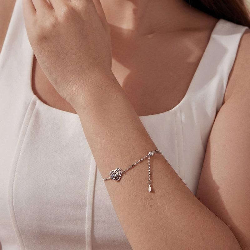 Bracelet Pierre de Lune Arbre de Vie – Nature Éternelle, Argent