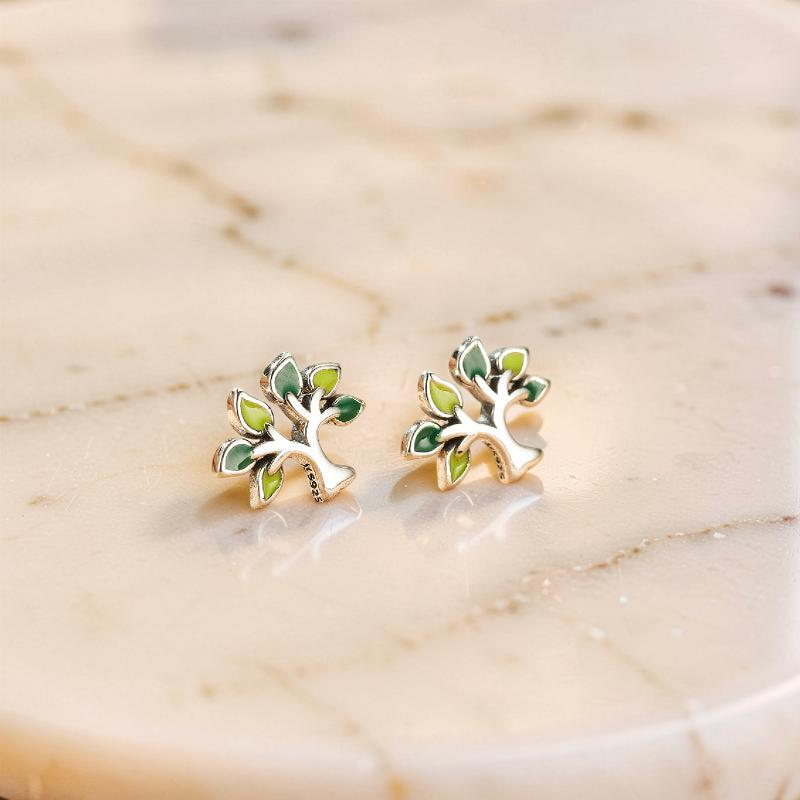 Boucles d'Oreilles Arbre de Vie – Énergie de Vie, Argent