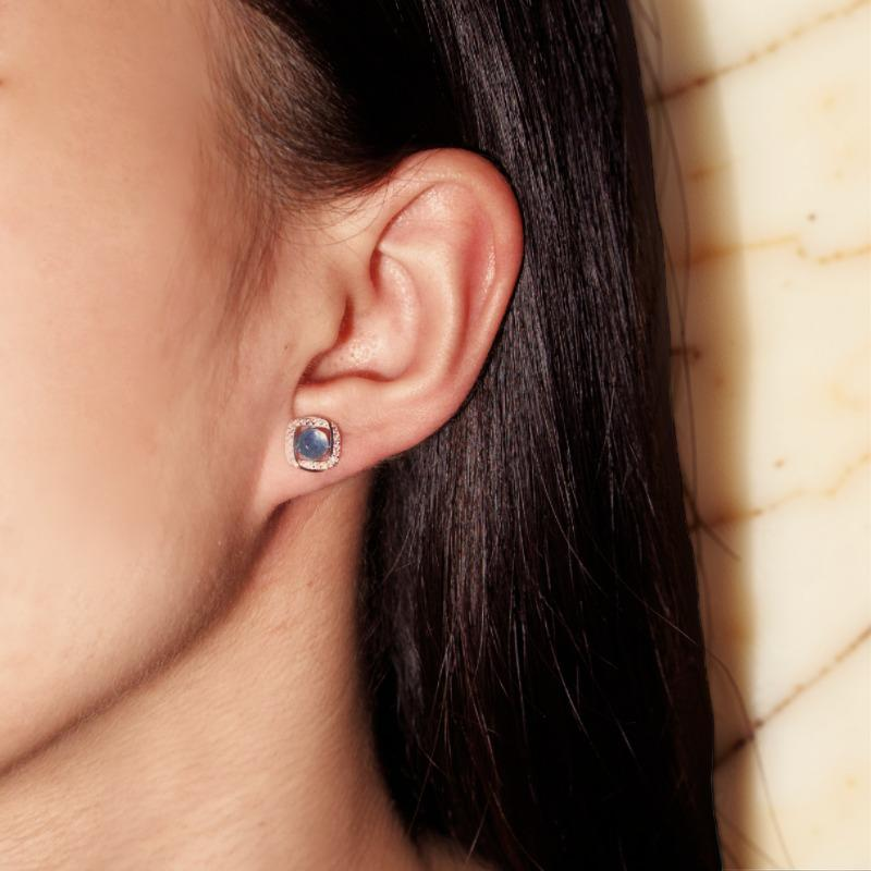 Boucles d'oreilles Aigue marine – Onde Marine, Argent