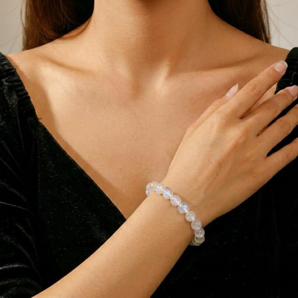 Bracelet Pierre de Lune – Océan