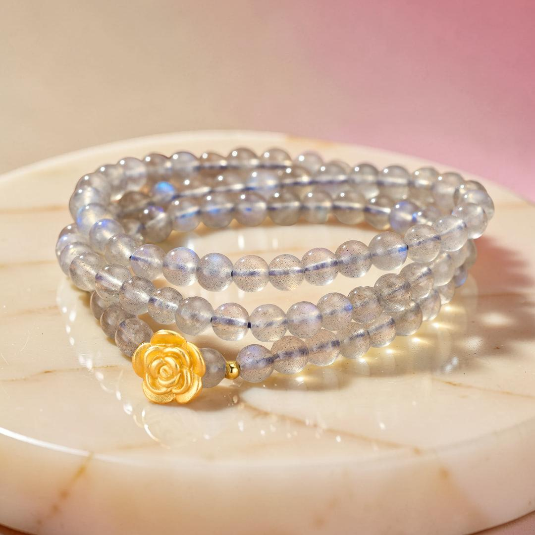 Bracelet Labradorite – Rose Doré