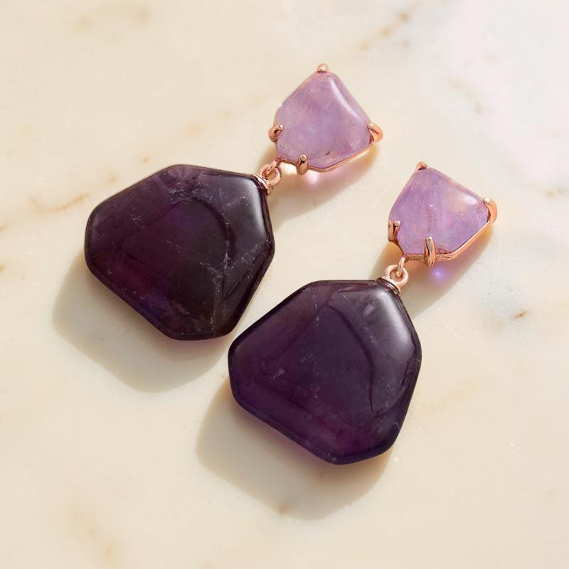 Boucles d'Oreilles Améthyste – Apaisement