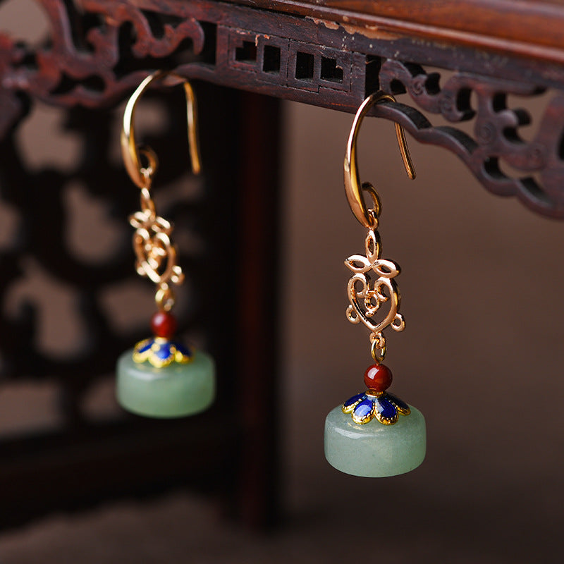 Boucles d'Oreilles Aventurine – Confiance