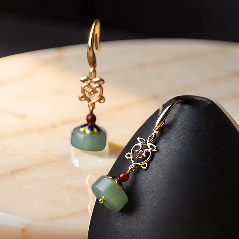 Boucles d'Oreilles Aventurine – Confiance