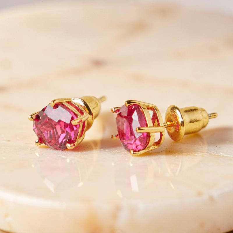 Boucles d'Oreilles Cornaline – Essence de Vie, Argent Plaqué Or