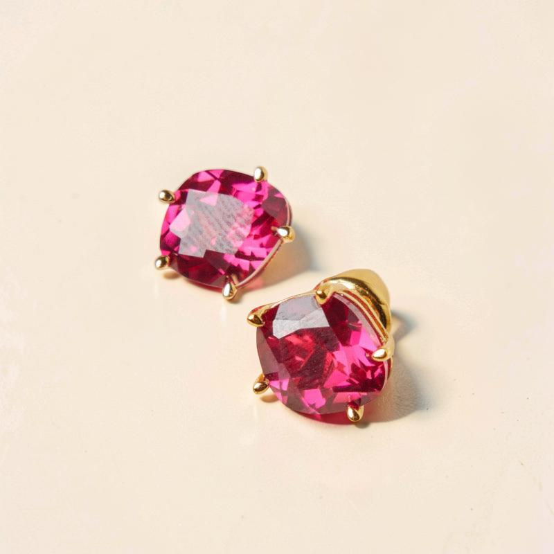 Boucles d'Oreilles Cornaline – Essence de Vie, Argent Plaqué Or