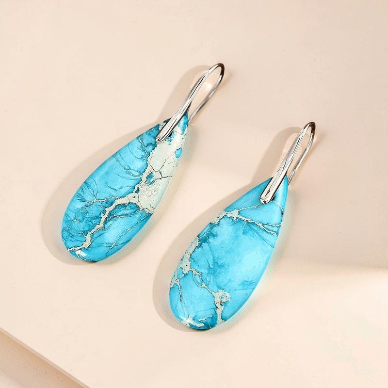 Boucles d'Oreilles Turquoise – Majestueuses