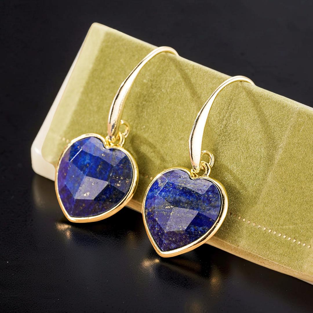 Boucles d’Oreilles Amazonite/Lapis Lazuli – Douceur Radieuse