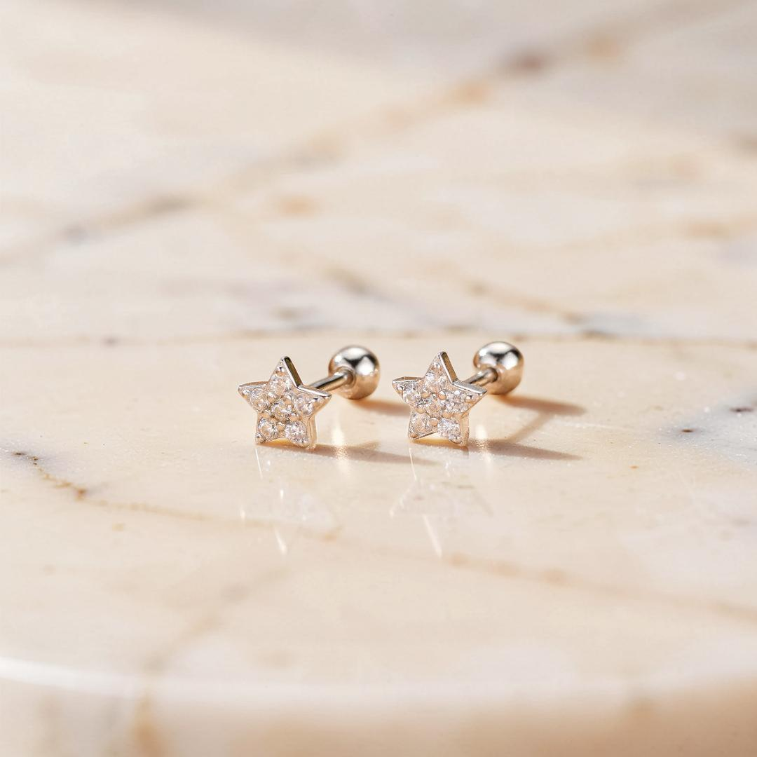 Boucles d’Oreilles – Lumière Céleste, Argent 925