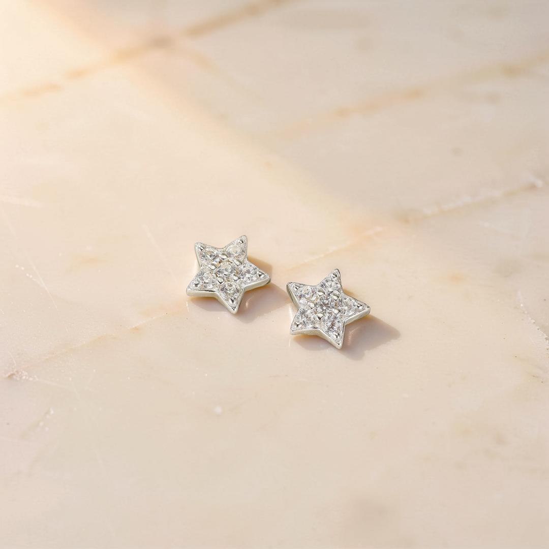 Boucles d’Oreilles – Lumière Céleste, Argent 925
