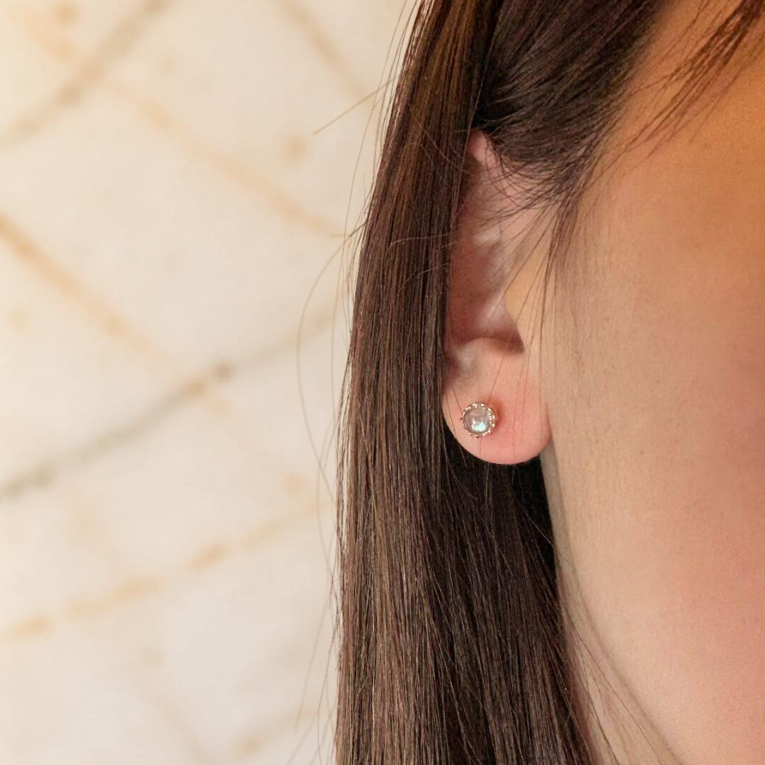 Boucles d'Oreilles Péridot ou Labradorite – Soleil, Argent Plaqué Or