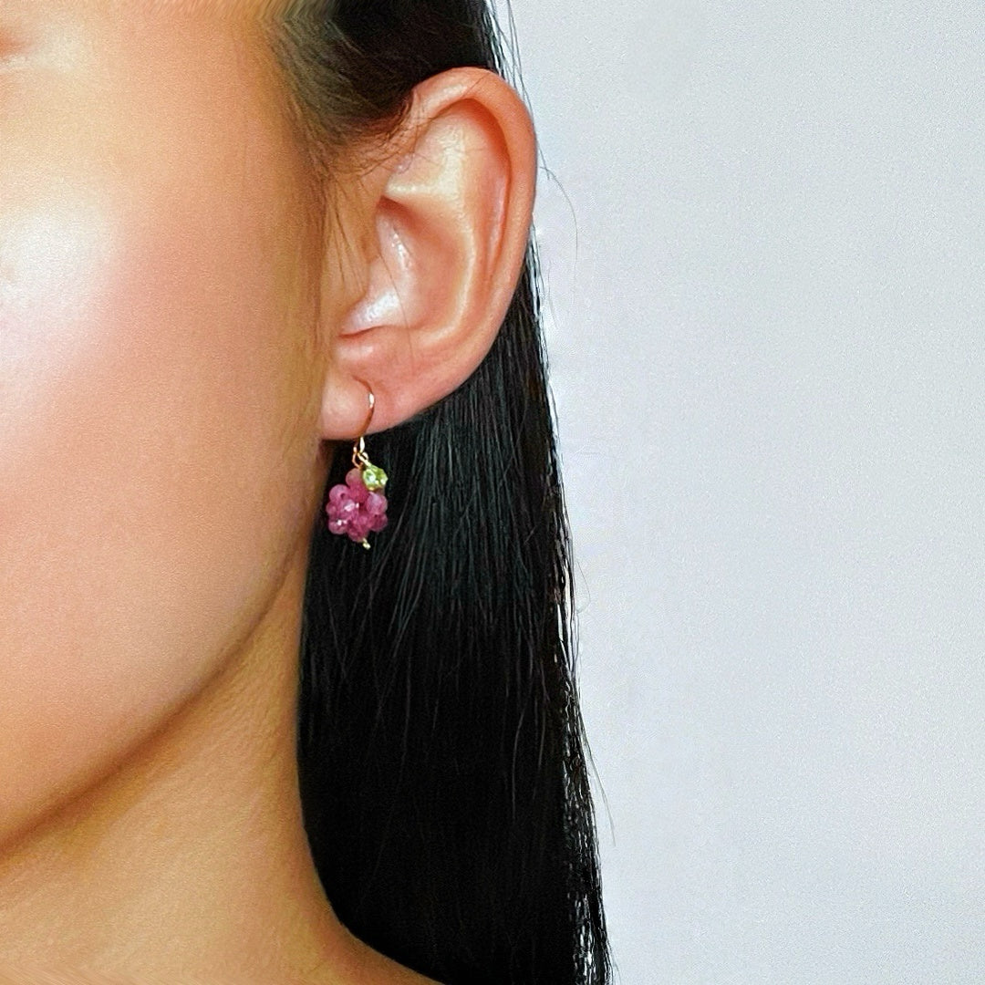 Boucles d’Oreilles Tourmaline – Délice Vigne
