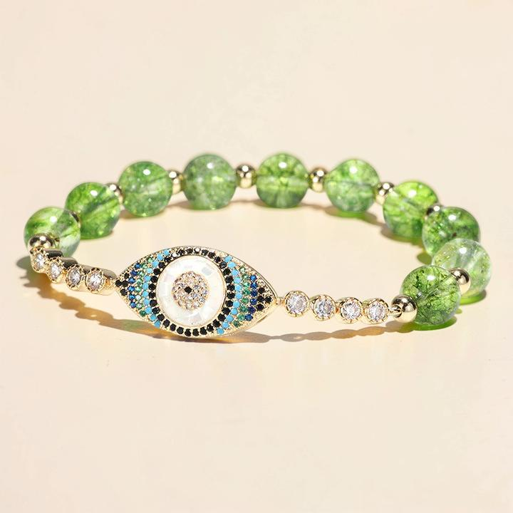 Bracelet Péridot Mauvais Œil – Abondance