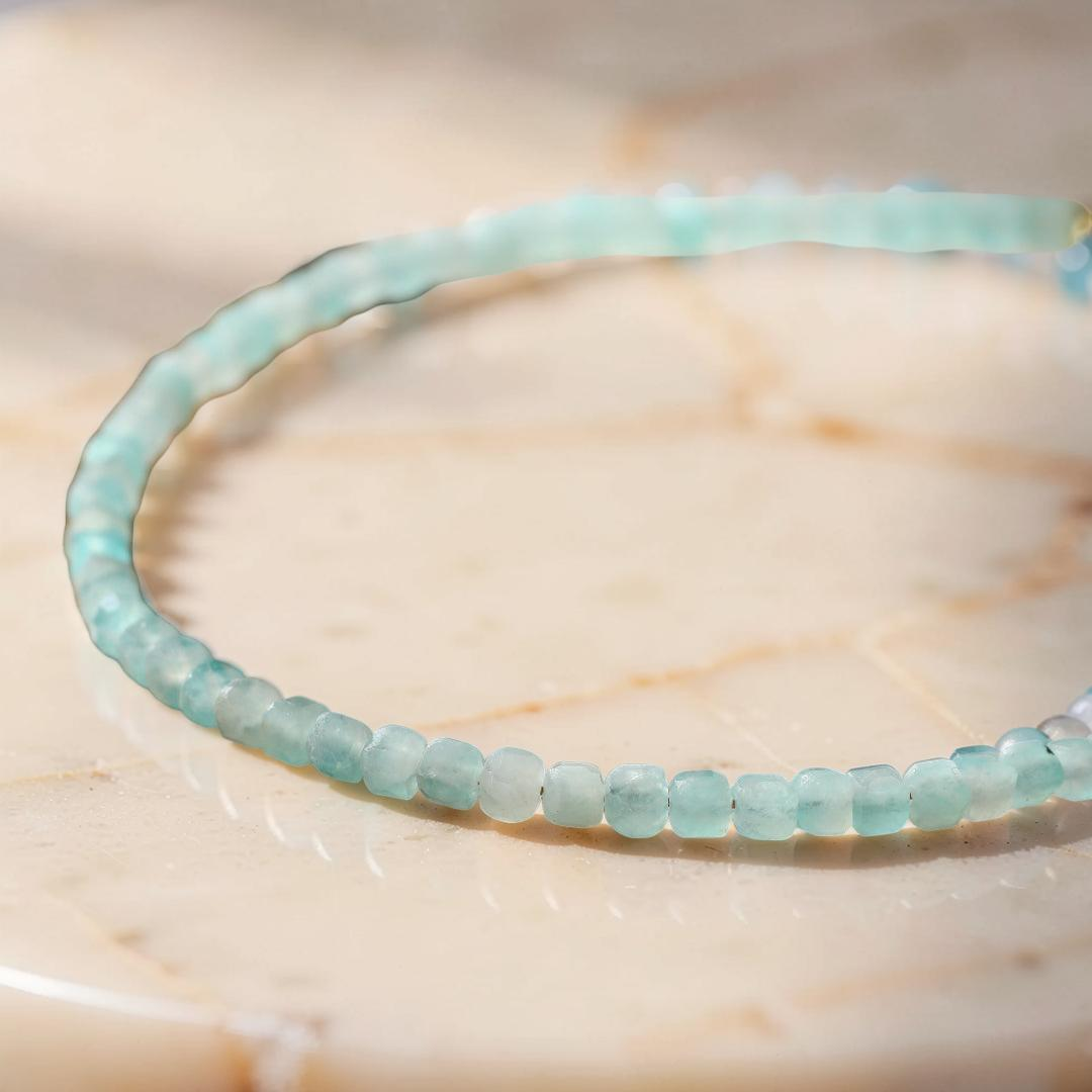 Bracelet Amazonite Fine – Fil d'Azur