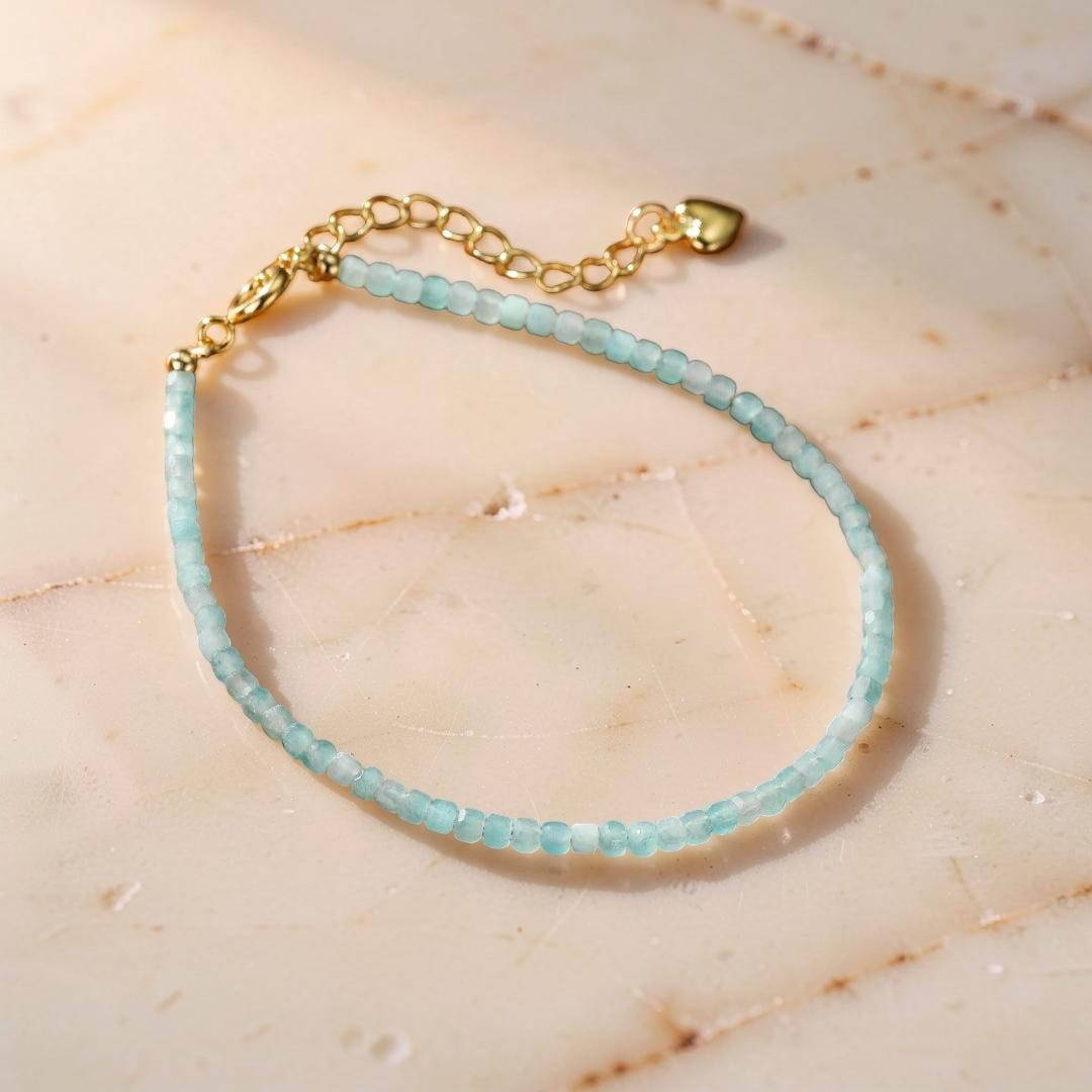 Bracelet Amazonite Fine – Fil d'Azur