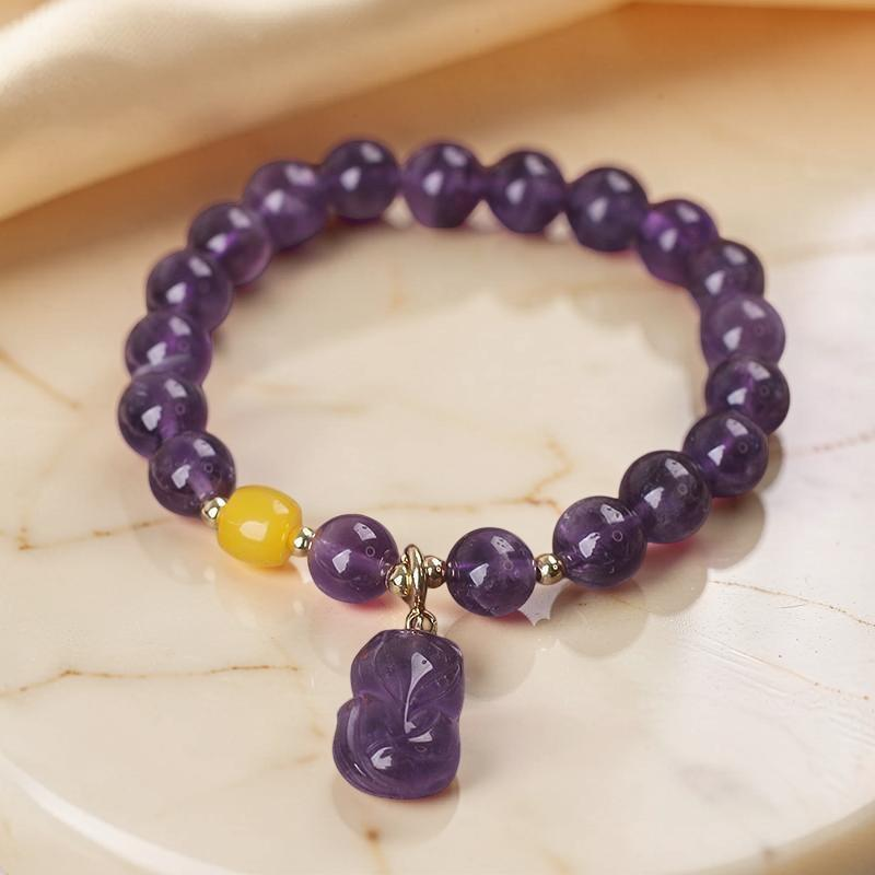 Bracelet Améthyste – Renardeau